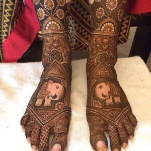 Theme Base leg Mehandi